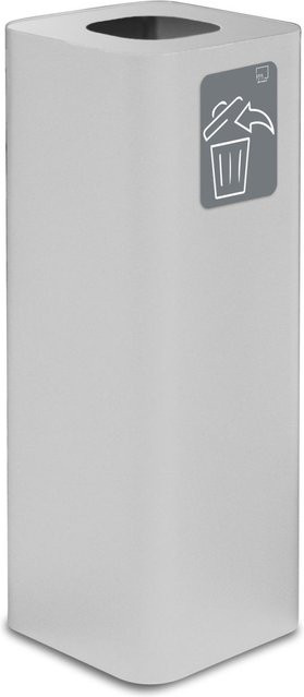 Stil Casa PURE Abfallsammelbehälter aus Stahl in Weiß, 60 l, B/T/H: 31,2 x 31,2 x 82,5 cm - Bild 1