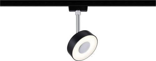 Paulmann URail Circle LED Spot, Schwarz matt/Chrom, 5W, Warmweiß, B/H/T: 9,8 x 14,7 x 9,8 cm - Bild 1