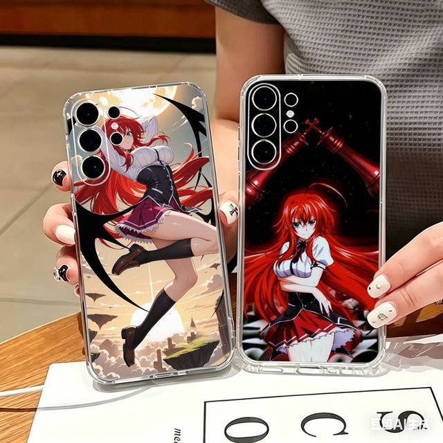 Transparente Hartschalen-Handyhülle Rias Gremory für Samsung Galaxy S25 S24 S23 S22 S21 S10 S9 Ultra Plus Lite - Bild 1