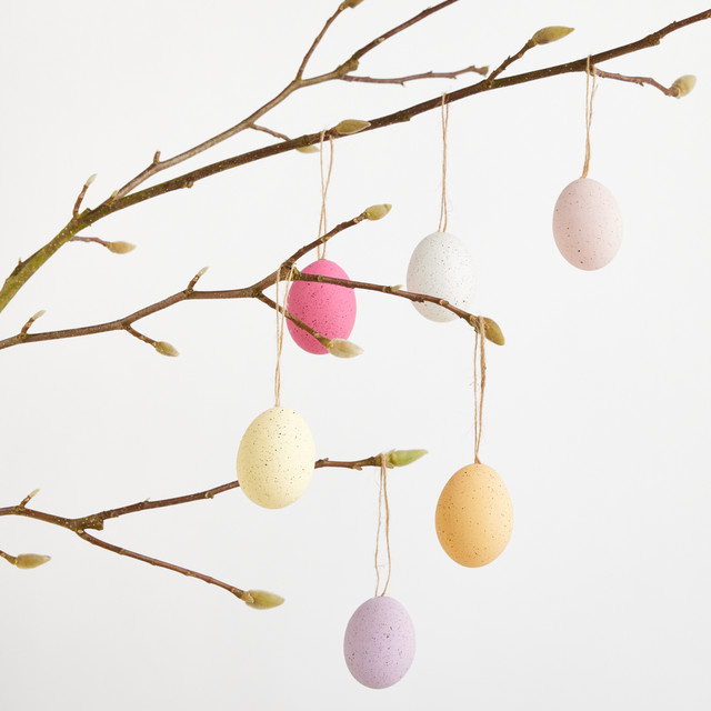 Green Living Oster-Deko Ei Gesprenkelt, 6er-Set, Multicolour - Bild 1