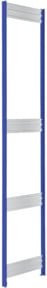 Bito Fachbodenregal-Stützrahmen-Set PA-Niet in Enzianblau, Höhe: 220 cm, Tiefe: 62,4 cm - Bild 1