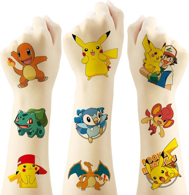 TAKARA TOMY Pokemon Pikachu-Aufkleber, 20-teiliges Set - Bild 1