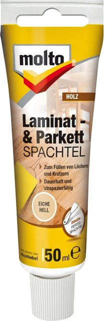 Molto Laminat- und Parkettspachtel Eiche hell in Beige und Braun, 50 ml - Bild 1
