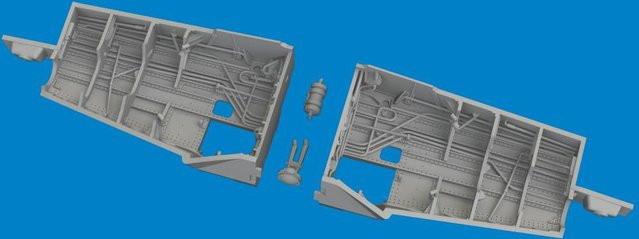 Eduard P-51D - Wheel bay - Print - Bild 1