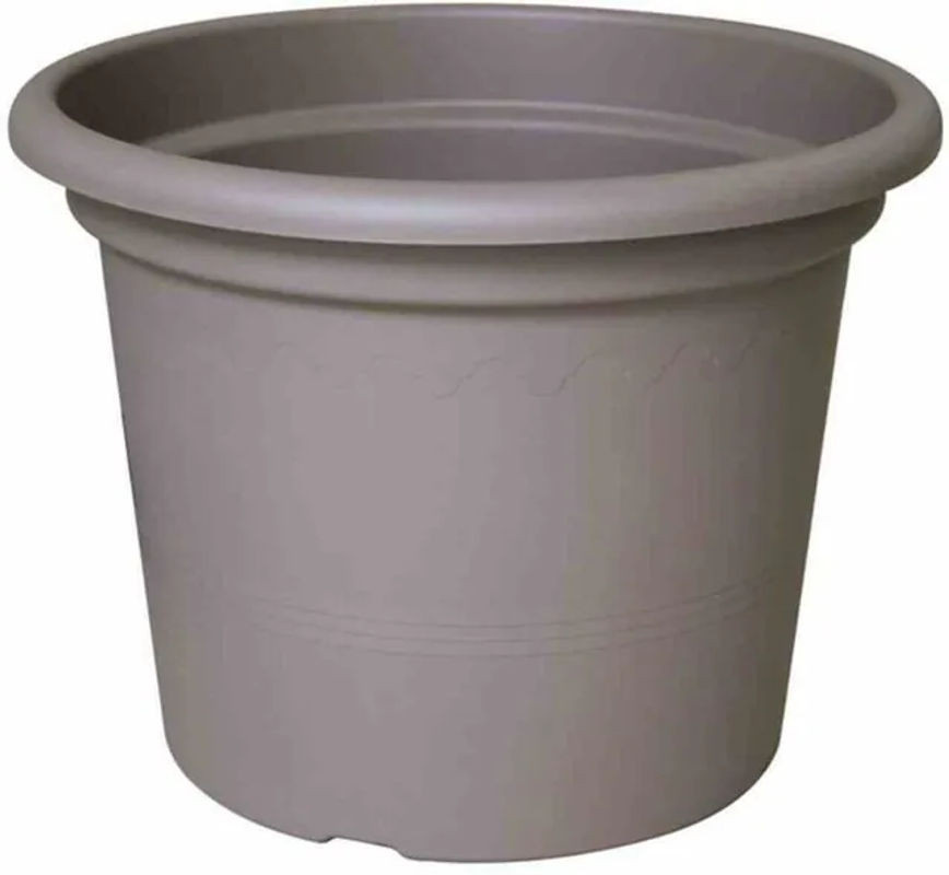 Pflanzkübel Geo von EURO3PLAST in Beige, rund und aus Kunststoff, Durchmesser: 40 cm - Bild 1