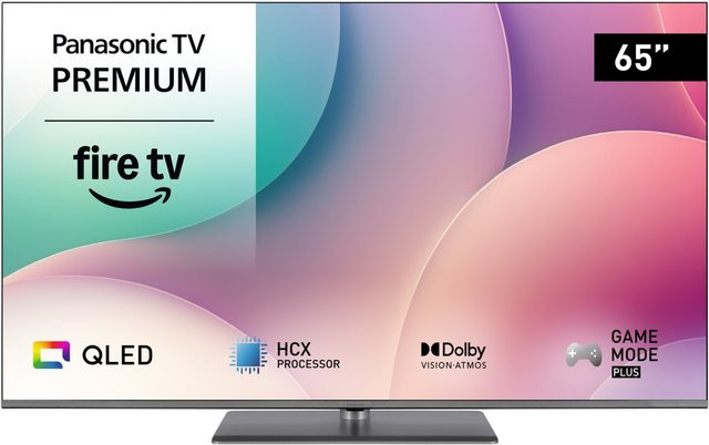 Panasonic QLED Smart-TV TV-65W83AE8 in Silber mit 164 cm (65 Zoll), 4K Ultra HD, Sprachsteuerung, Wi-Fi und Bluetooth - Bild 1