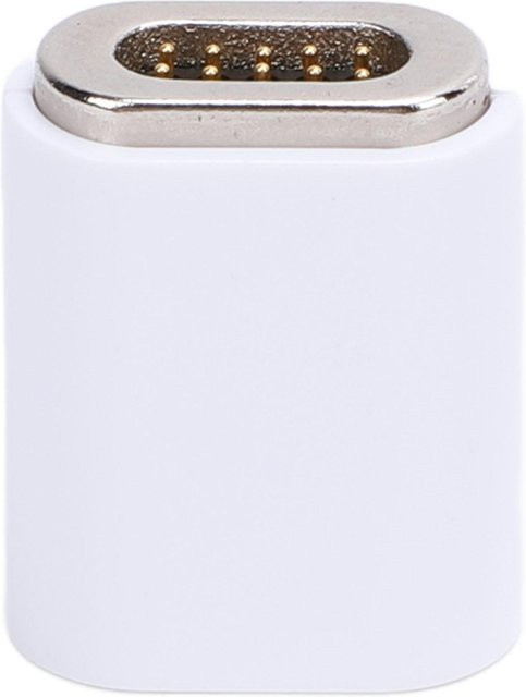 Magnetischer Ladeadapter mit USB-C für LG V60 ThinQ 5G und G9 ThinQ Dual Screen Cover Case in Weiß - Bild 1