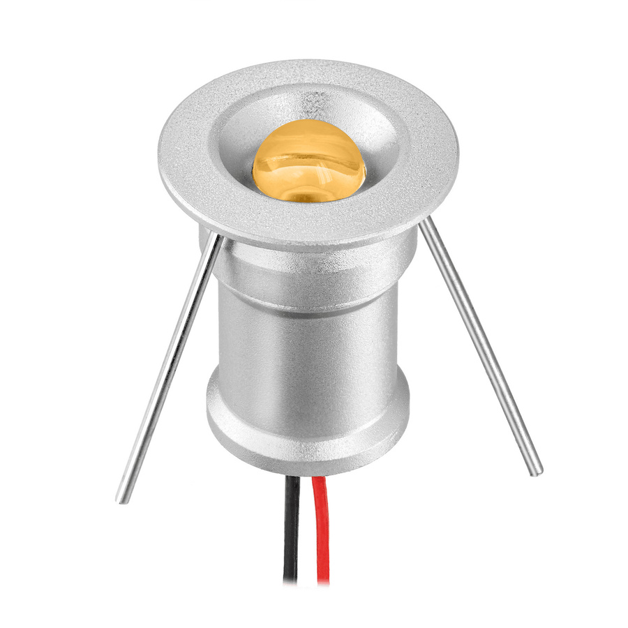 Luxvenum LED Mini-Einbauspots Set mit Funkdimmer, IP65 wasserdicht, 1,2W, dimmbar mit Fernbedienung für Garten, Terrasse, Decke und Mauer - Bild 1
