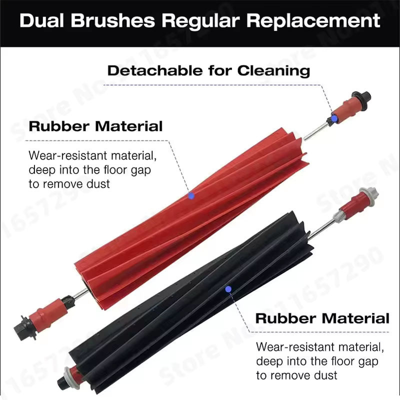 Roborock Zubehör-Set für S8 MaxV Ultra und S8 Max Ultra mit Hauptbürste, Seitenbürste, Wischtüchern, Filtern und Staubbeuteln in Multicolor - Bild 2