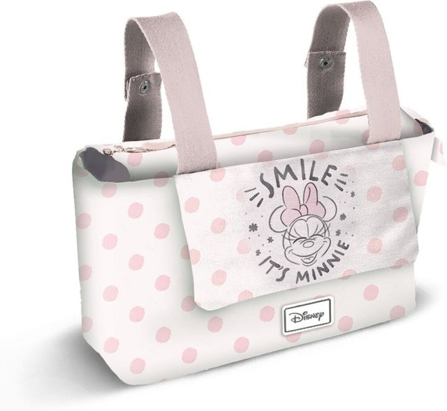Disney Minnie Maus Wickeltasche als Kinderwagen-Organizer in Pink - Bild 1