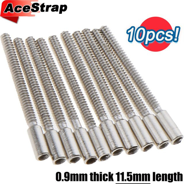 AceStrap Aufzugswellen-Verlängerungen, Edelstahl, Silber, 11,5 mm - Bild 1