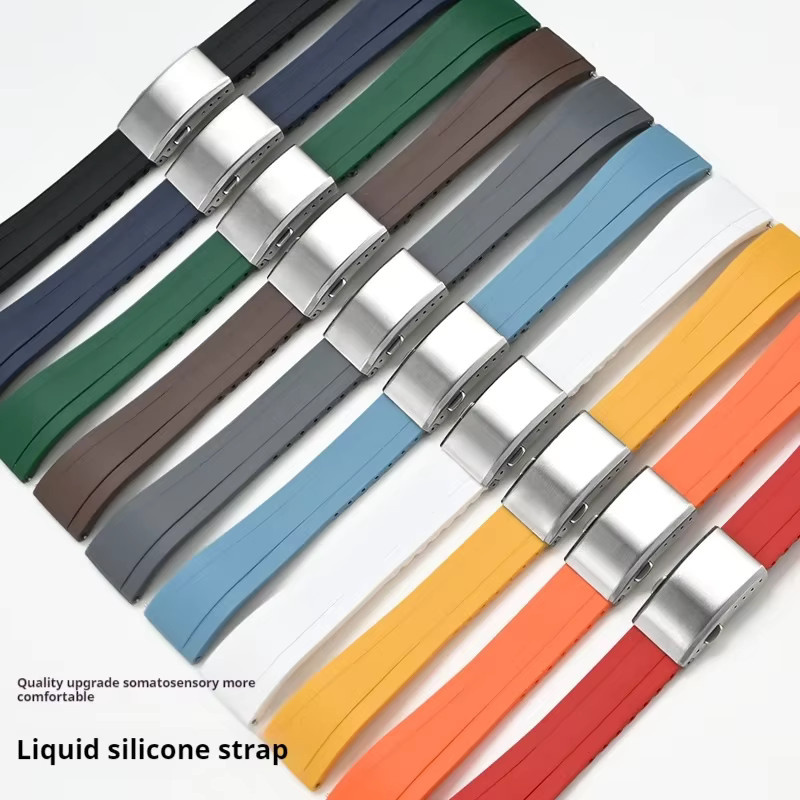 strapfreak Uhrenarmband Silikon, Schwarz, Herren und Damen - Bild 2