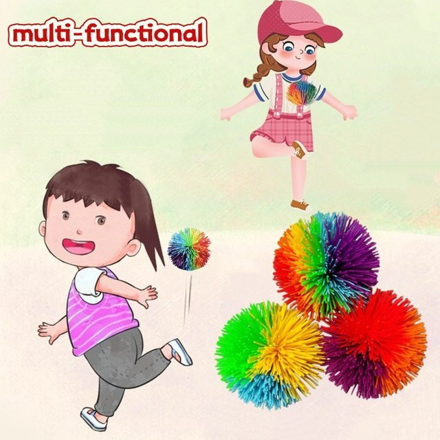 soulbao Gummi-Draht-Juggling-Ball, bunt, Anti-Stress-Ball - Bild 1