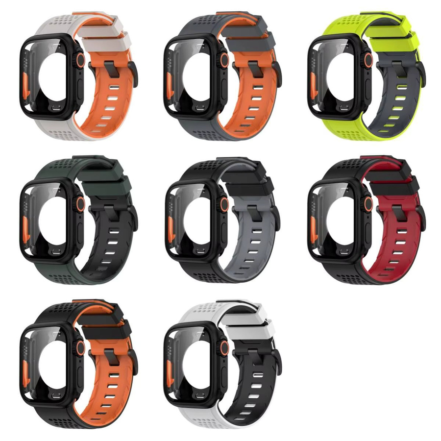 OAKCHARM Uhrenarmband Silikon, Schwarz, Multicolor - Bild 3