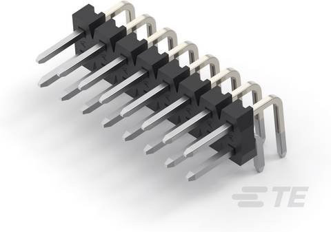 TE Connectivity Einbau-Stiftleiste Standard in Schwarz aus Kunststoff 2-2842161-5 - Bild 1