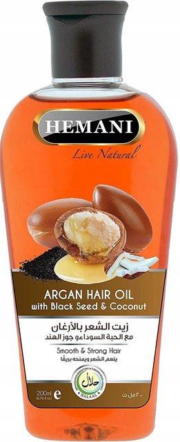 Hemani Argan-Haaröl, 200 ml, Unisex - Bild 1