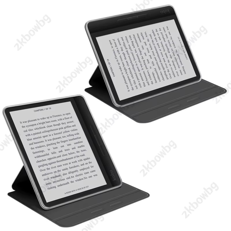 Magnetische Smart Case Schutzhülle aus Acryl für Kobo Libra Color 2024 und Kobo Libra 2 2021, transparent oder pink - Bild 4