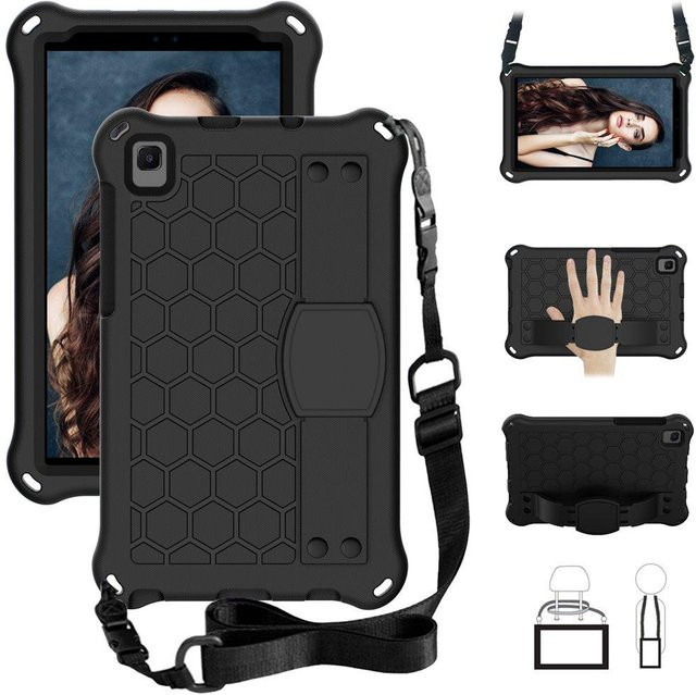 Stoßfeste EVA-Schaumstoff Hülle mit Handgriff für Samsung Galaxy Tab A7 Lite 8.7 Zoll (SM-T220 T225) in Schwarz - Bild 1