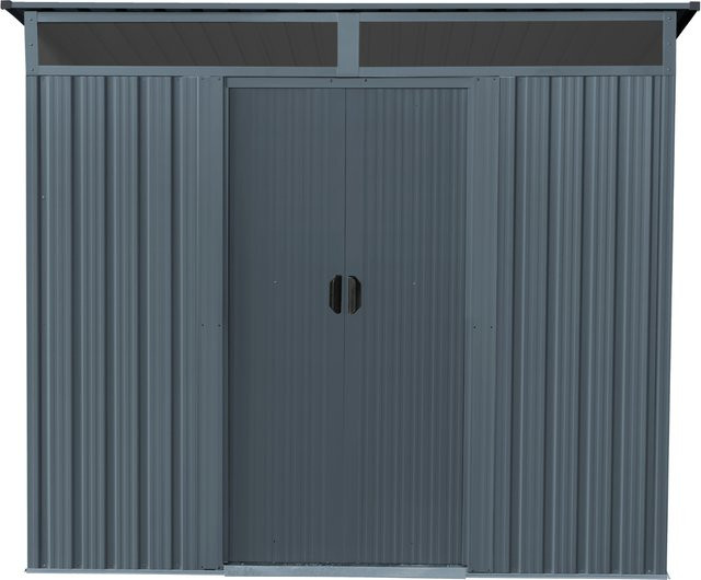 Pergart Gerätehaus Lüttich 84, anthrazit matt, 3,14 m² - Bild 1
