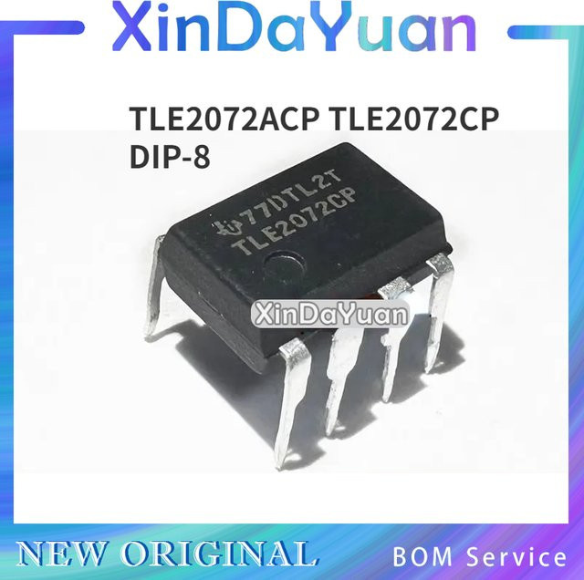 5 Stück TLE2072ACP TLE2072CP DIP-8 rauscharmer Hochgeschwindigkeits-Operationsverstärker mit JFET-Eingang von Chiptowin in Schwarz - Bild 1