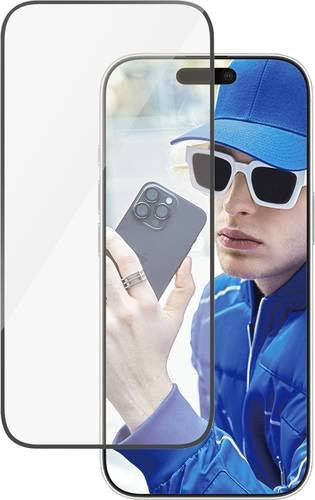 PanzerGlass Ultra-Wide Fit Displayschutzglas für Apple iPhone 16 Pro, gehärtetes Glas in Schwarz und Transparent, kratzfest und Anti-Fingerprint - Bild 1