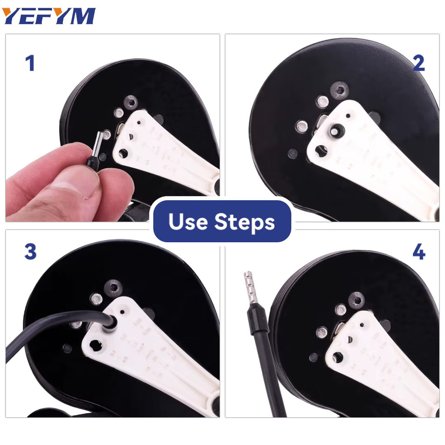 YEFYM Aderendhülsen-Crimpzange YE 16-6S für 0,5-16mm²/20-5AWG Mini-Crimpwerkzeug mit Kabelschuhhalter - Bild 6