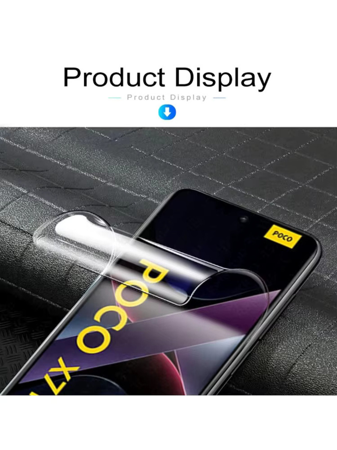 Xiaomi Hydrogel Display Schutzfolie Transparent für Poco X5 Pro F5 5G X5 5G M6 X6 C65 F6 Pro M6 - Bild 6