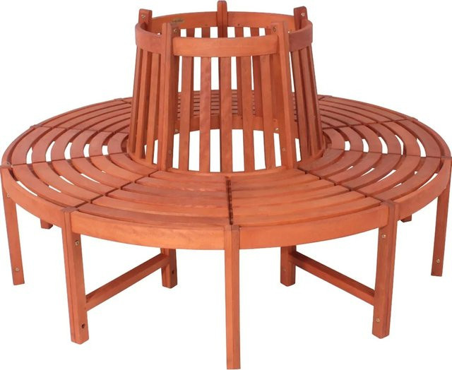 GARDEN PLEASURE Baumbank Fontana aus geöltem Eukalyptusholz, 5-Sitzer, beige/braun, B: 160 cm, H: 91 cm, T: 72 cm - Bild 1