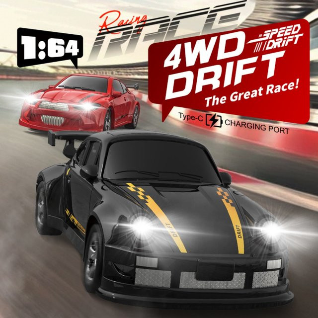 ANTSIR KF20 RC Drift Auto, 1:64, ferngesteuert, Grau - Bild 1