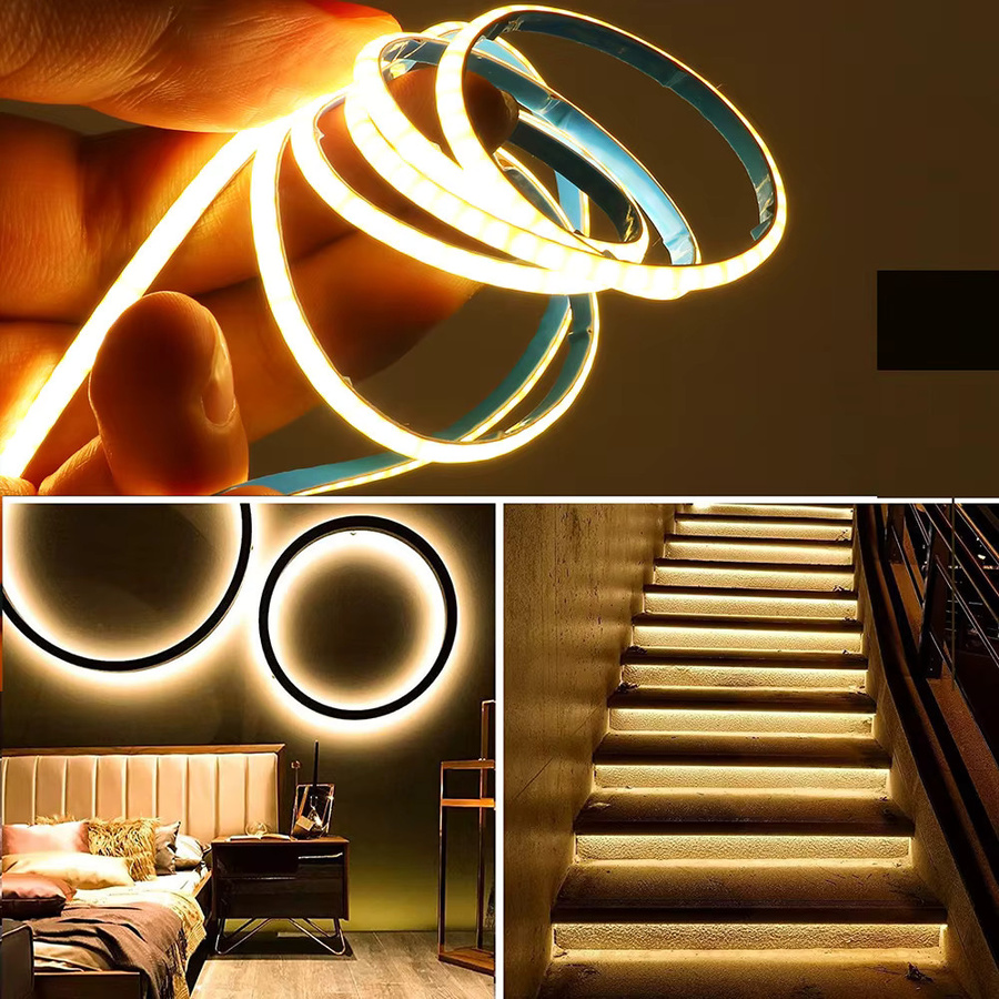 XUNATA COB LED-Streifen Rot, 5V USB, dimmbar mit Fernbedienung, 320 LEDs, flexibles PCB Bandlicht - Bild 2