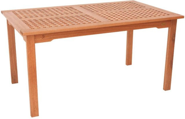 Gartentisch Lima von Merxx aus Eukalyptusholz in Braun, B/T: 150 x 90 cm - Bild 1