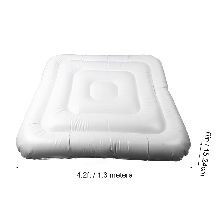 Fdit Aufblasbare Whirlpoolabdeckung aus PVC, Thermische Poolabdeckung zur Energieeinsparung, Durchmesser: 130 cm - Bild 4