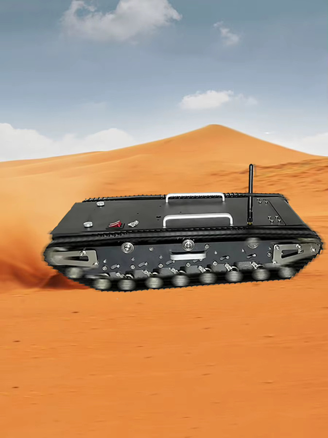 BinHex Edelstahl-Tankchassis Kettenroboter, RC-Smart-Auto, 2WD - Bild 2