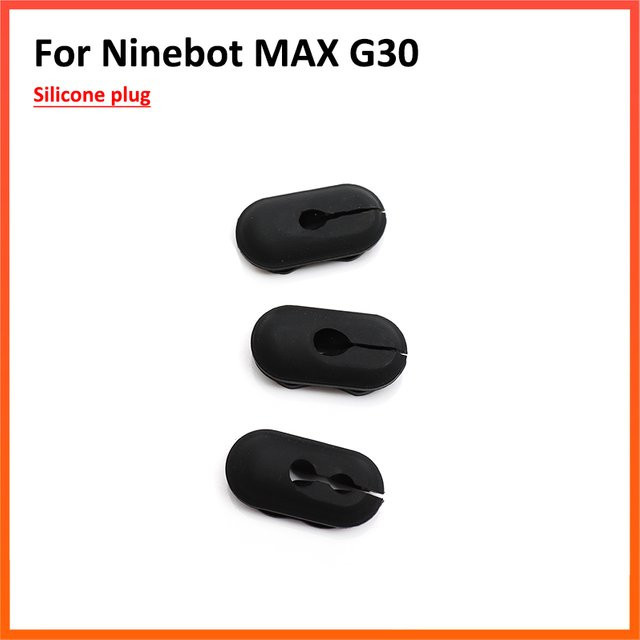 Wasserdichter Silikon-Staubschutz-Stecker für Ninebot MAX G30 G30D E-Scooter in Schwarz - Bild 1