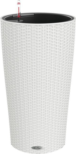 Lechuza Pflanzsäule Cilindro Cottage Weiß mit integriertem Erdbewässerungssystem Durchmesser: 23 cm - Bild 1