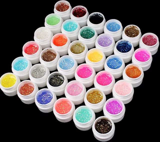 Art lalic UV-Gel Maniküre-Set, 36 Farben, glitzernd - Bild 1