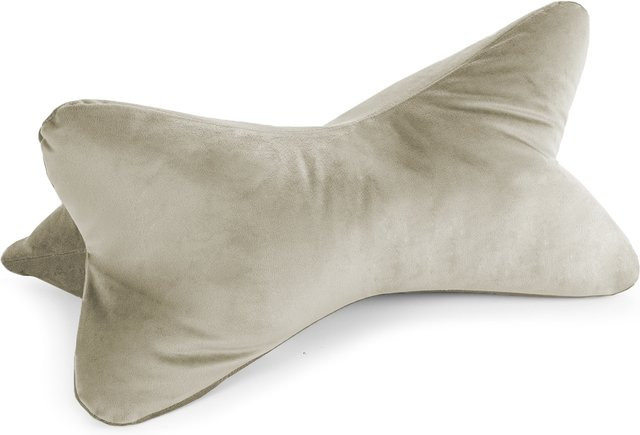 Leseknochen Bookiepad Cozy Samt in Beige - Bild 1