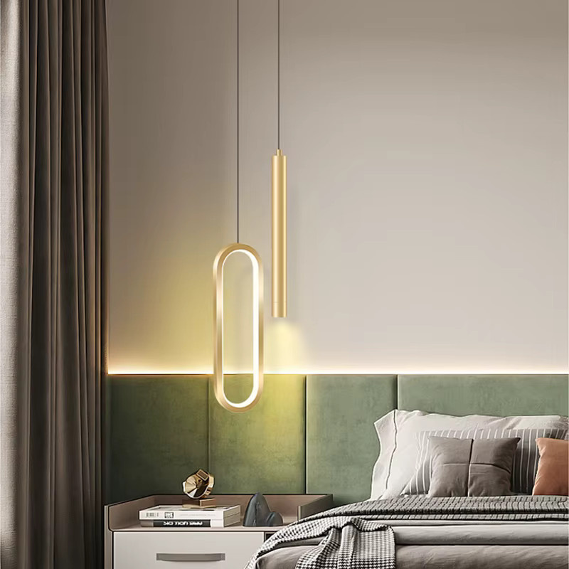 Nordic LED Pendelleuchte lyfs im skandinavischen Design aus Metall in Gold/Messing für Wohnzimmer, Esszimmer und Küche - Bild 3