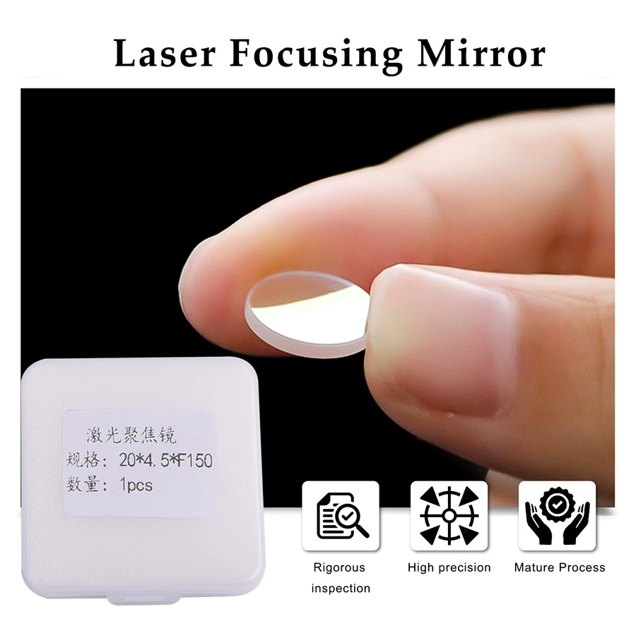 cnczone Laserschweiß-Schutzlinse und Fokussierungslinse Set für HW980-Kopf 1500W-3000W, transparent, D20x3 mm, F150, F600, F50 - Bild 3