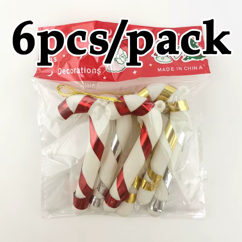 RIBBON HOUSE Weihnachtsbaumschmuck Süßigkeiten-Anhänger in Mehrfarbig, 6er Packung - Bild 3