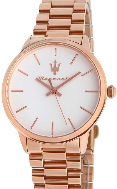 Maserati Damenuhr, Quarz, Edelstahl, Silber, 36 mm, 5 ATM - Bild 1