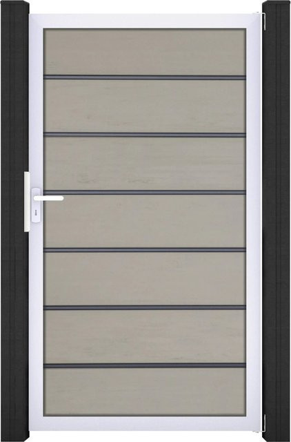 GroJaSolid Grande Premium Tor Bi-Color Sand in Sandfarbe, B/H: 100 x 180 cm - Bild 1