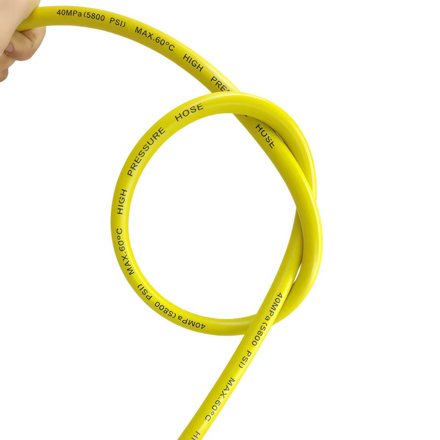 Hochdruckreinigungsmaschinenschlauch M22-Pin 14/15 für Kärcher und Huter, gelb, 5800 PSI - Bild 4