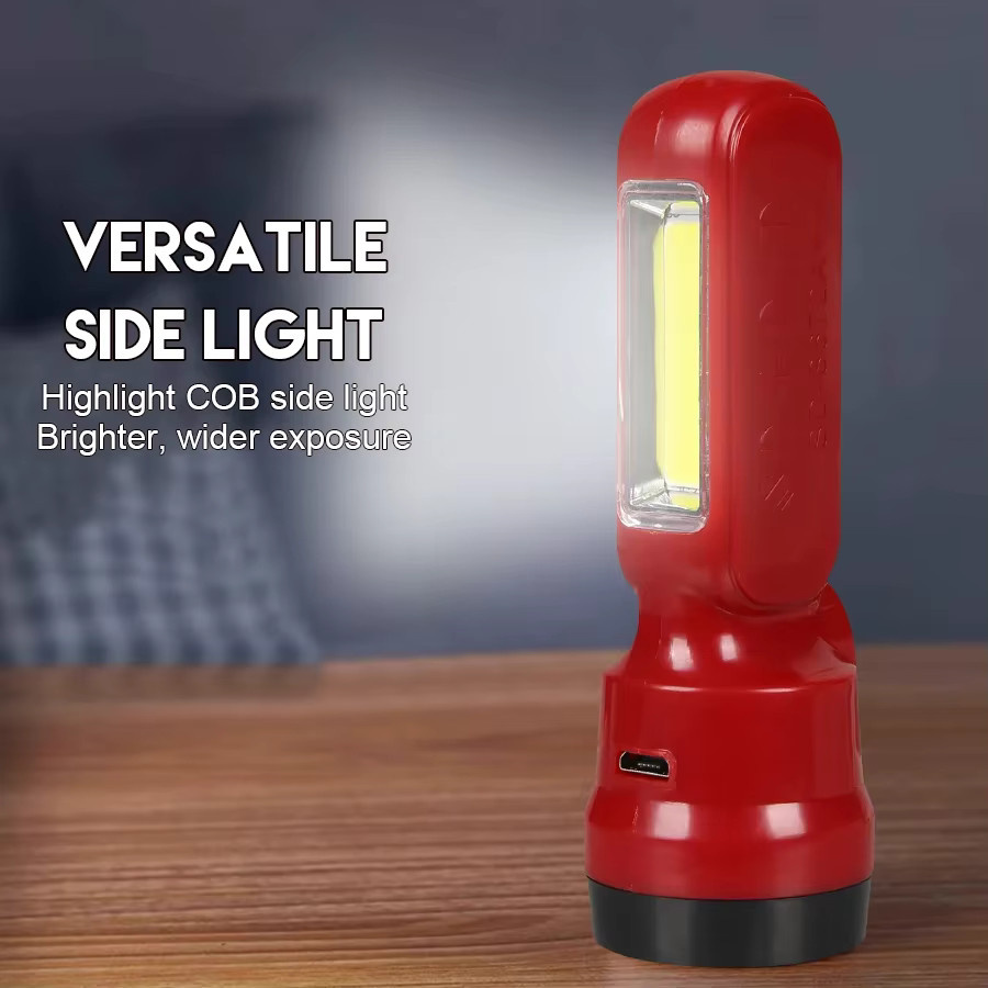 Heinast Mini COB + XPE Kinder-Taschenlampe mit USB-Wiederaufladung und 3 Modi als tragbares Outdoor-Nachtlicht für Camping und Wandern - Bild 2