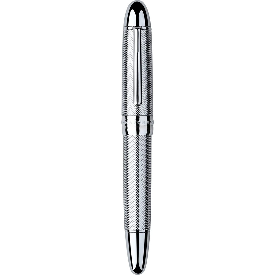 Majohn P141 Kugelschreiber aus Messing in Silber mit F8 Feder für Business und Büro - Bild 2