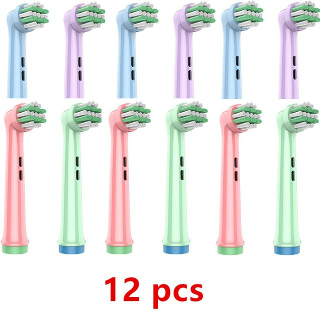 Oral B Kinder Elektrische Zahnbürsten Ersatzköpfe, 4/8 Stück, Multicolour - Bild 1
