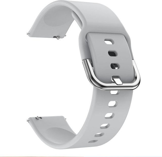 LIGE Uhrenarmband Silikon, 22 mm, grau, Unisex - Bild 1
