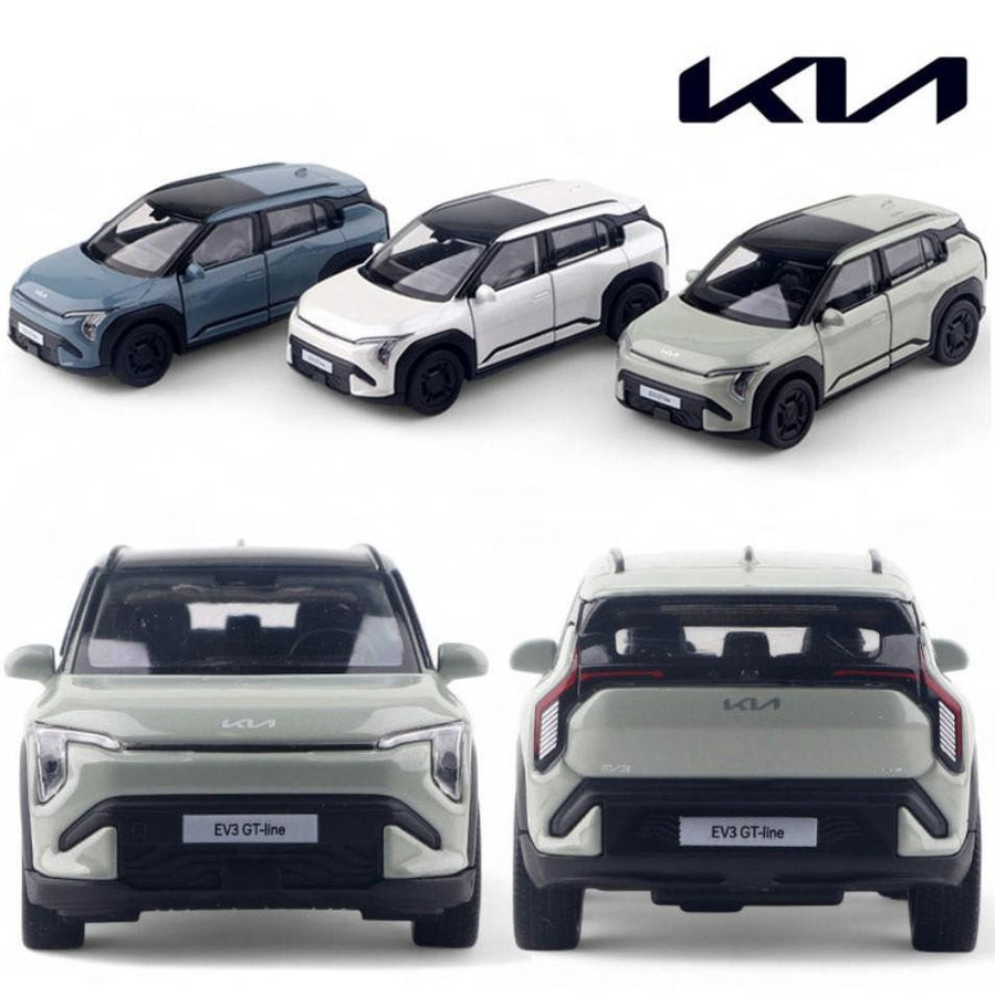 WELLY Kia EV3 Die-Cast Modellauto Maßstab 1:38 Blau Grün - Bild 3