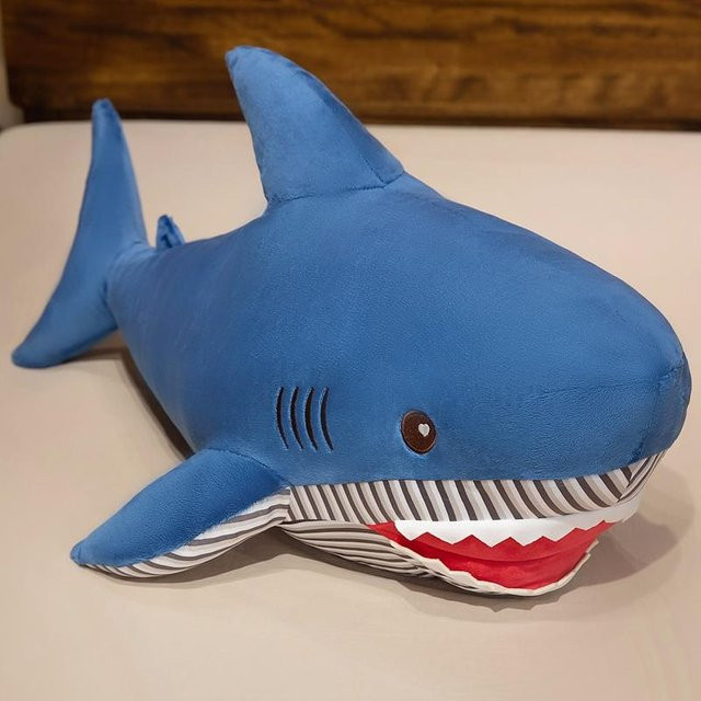 Wucifang Bags Hai, Weiches Plüschtier, Unterwasser Hai Begleitkissen, 60cm - Bild 1