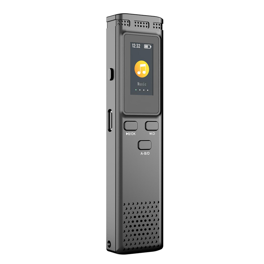 Honor Electronics Digitaler Sprachrekorder mit 16 GB Speicher, sprachaktivierter Audioaufnahme und Rauschunterdrückung, Schwarz - Bild 4